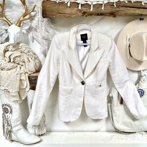 Smythe LINEN CLASSIC DUCHESS BLAZER spring/summer perfect w academia vibe